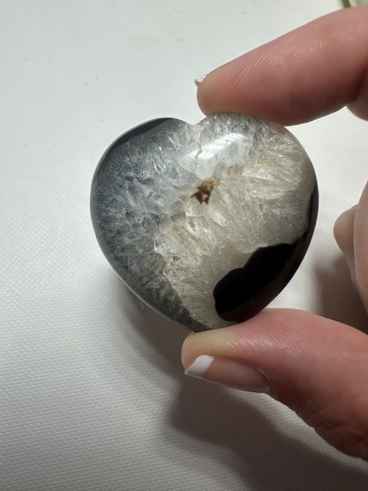 Black Agate Heart 4