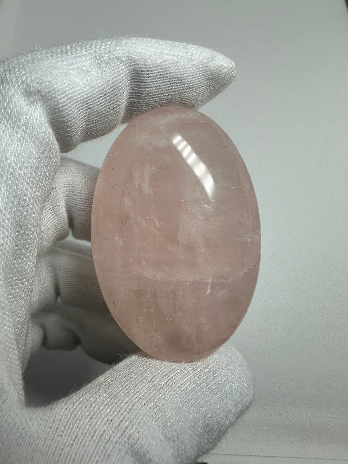 Rose Quartz Large Palm Stone