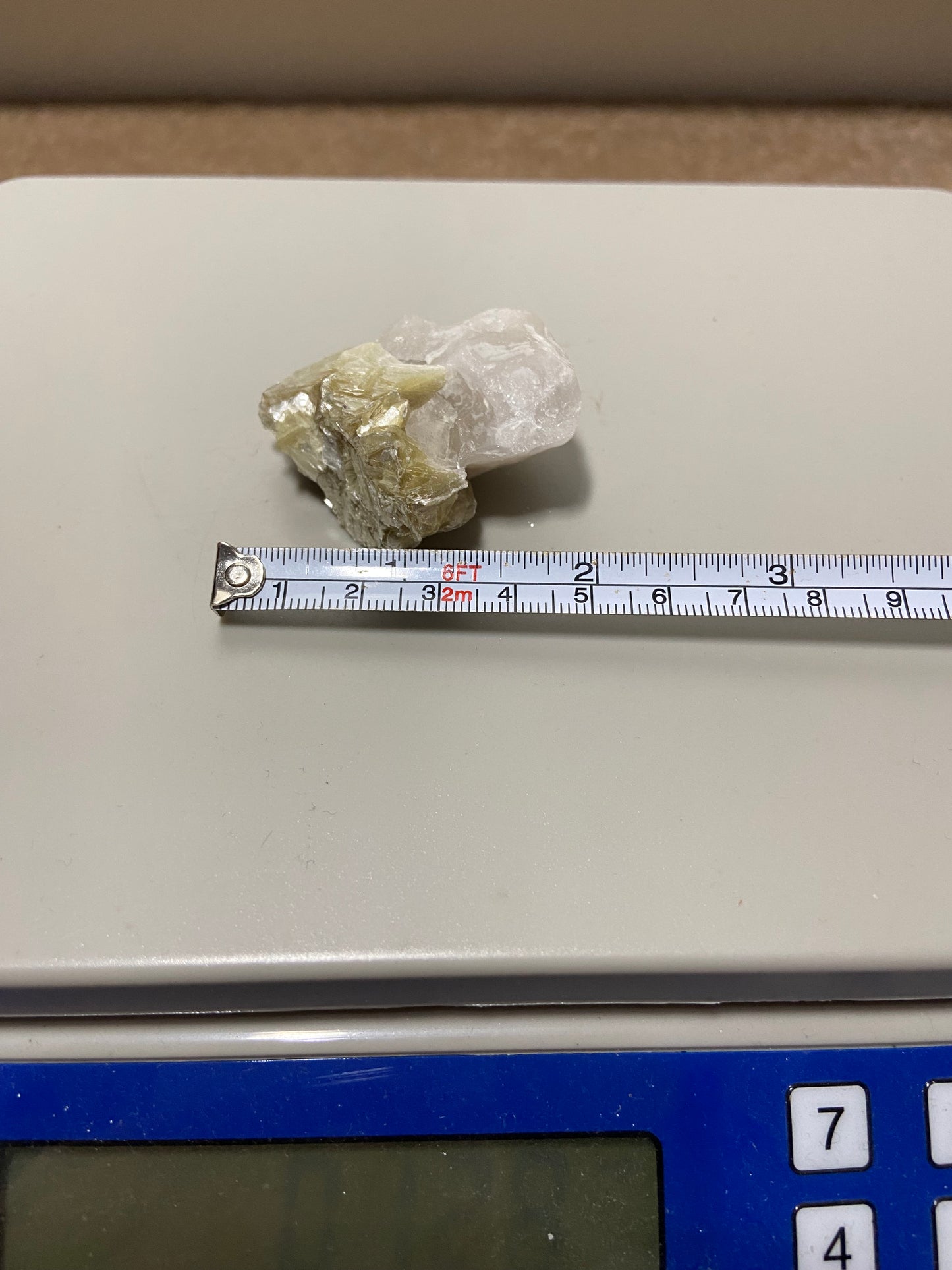 Yellow Mica with Quartz