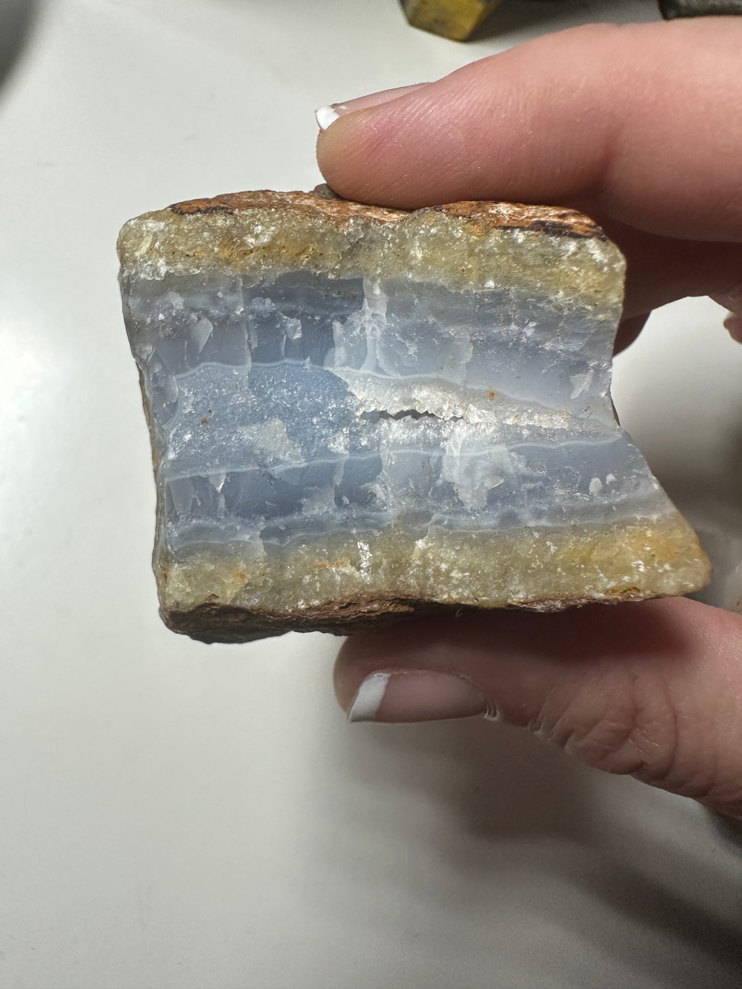 Raw Blue Lace Agate