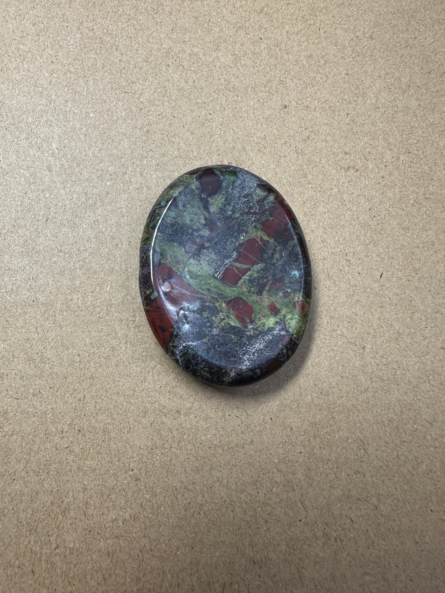 Dragon Blood Jasper Worry Stone