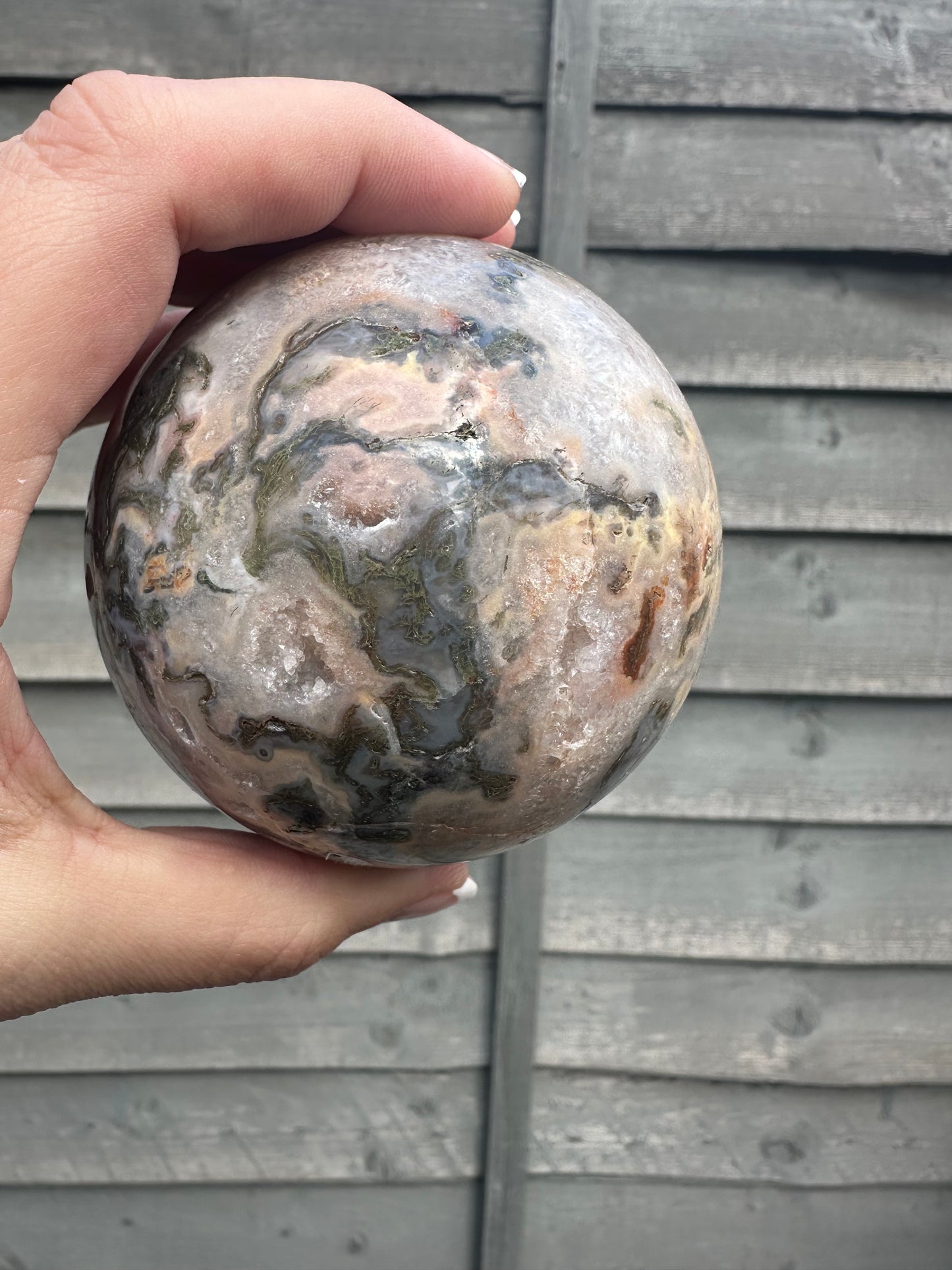 Red Moss Agate Sphere