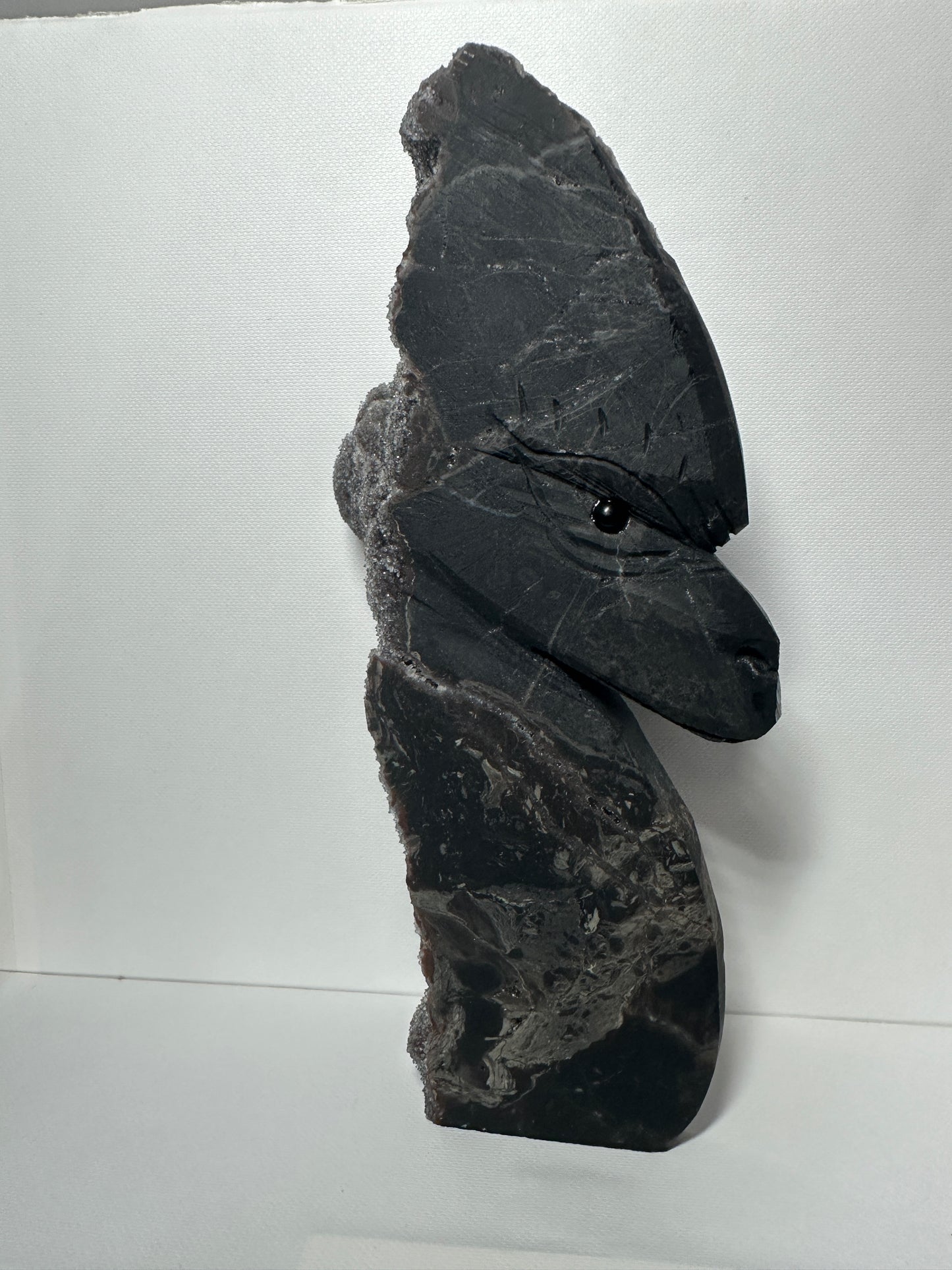 Sphalerite with Garnet Large Carving