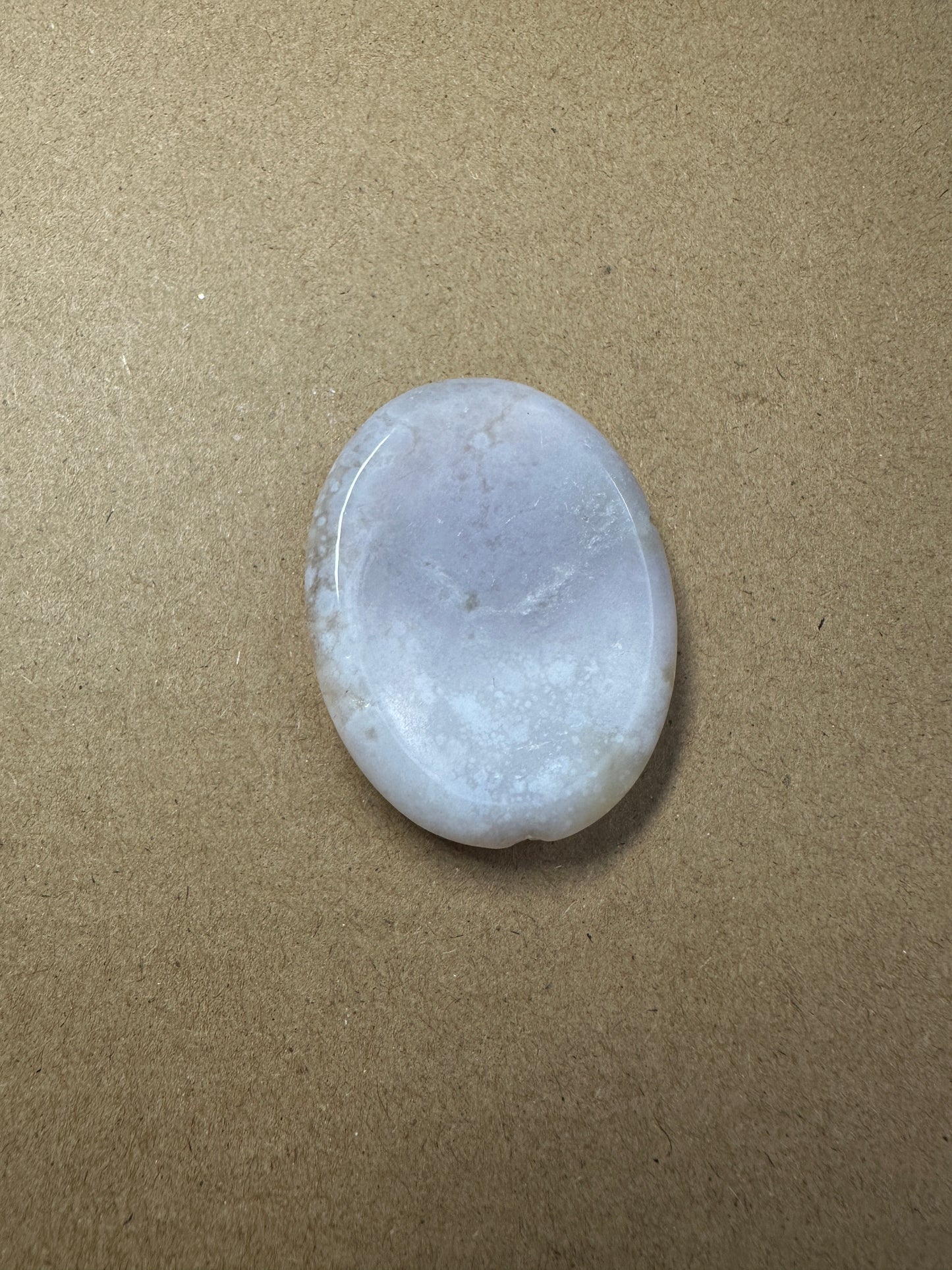 Flower Agate Worry Stone