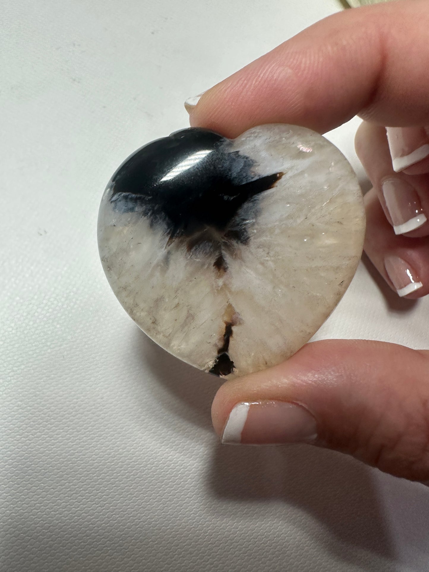 Black Agate Heart 8