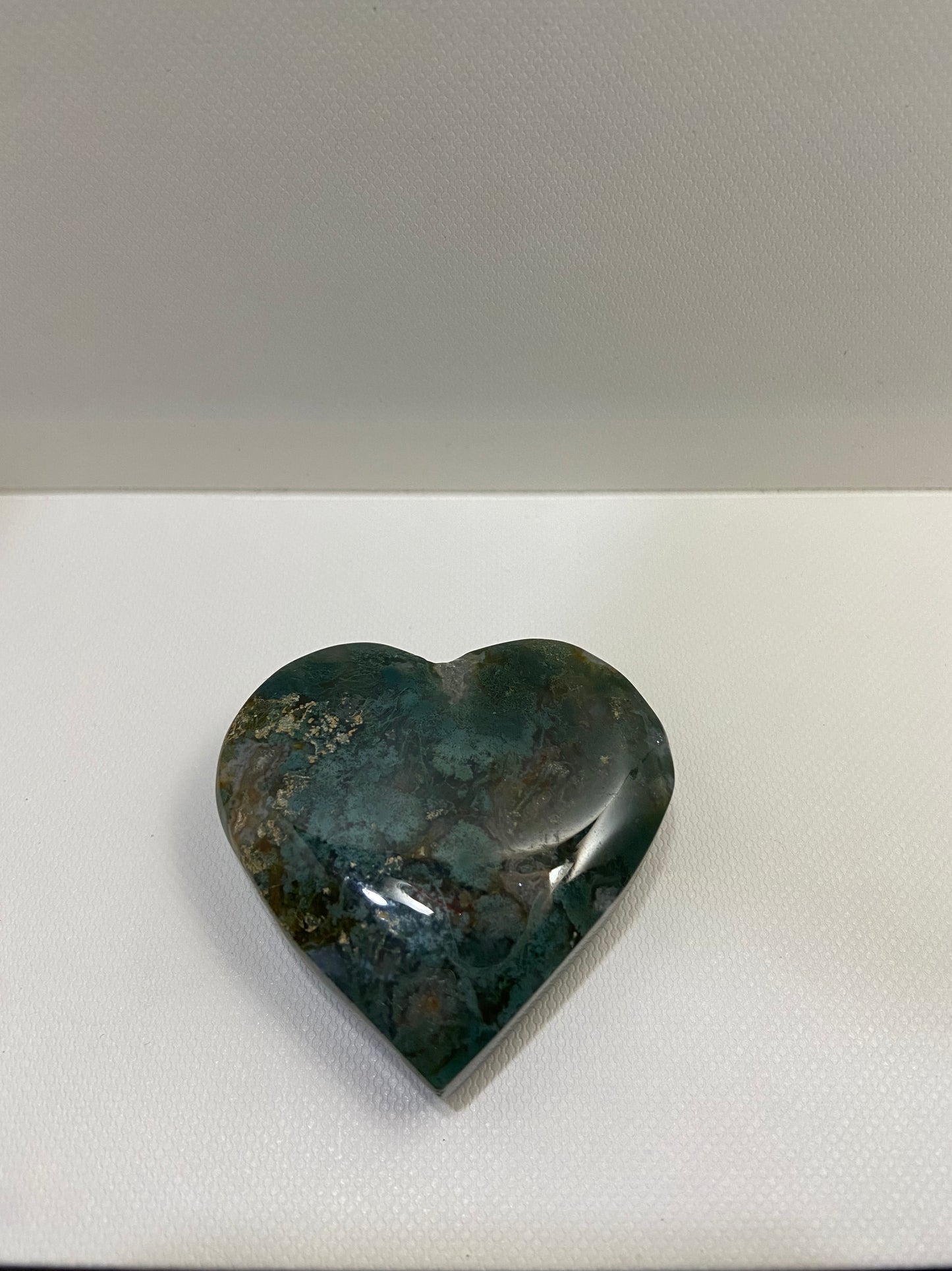Moss Agate Heart