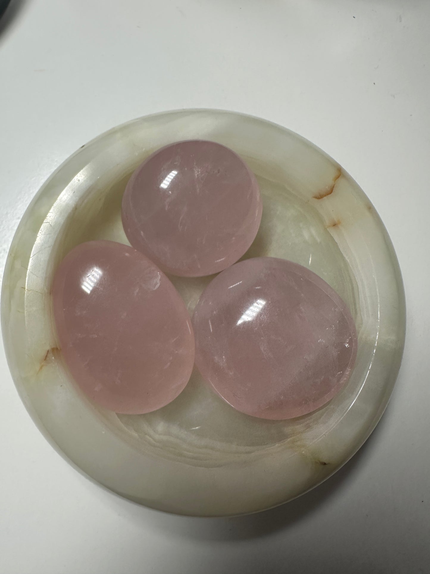 Rose Quartz Palm Stone