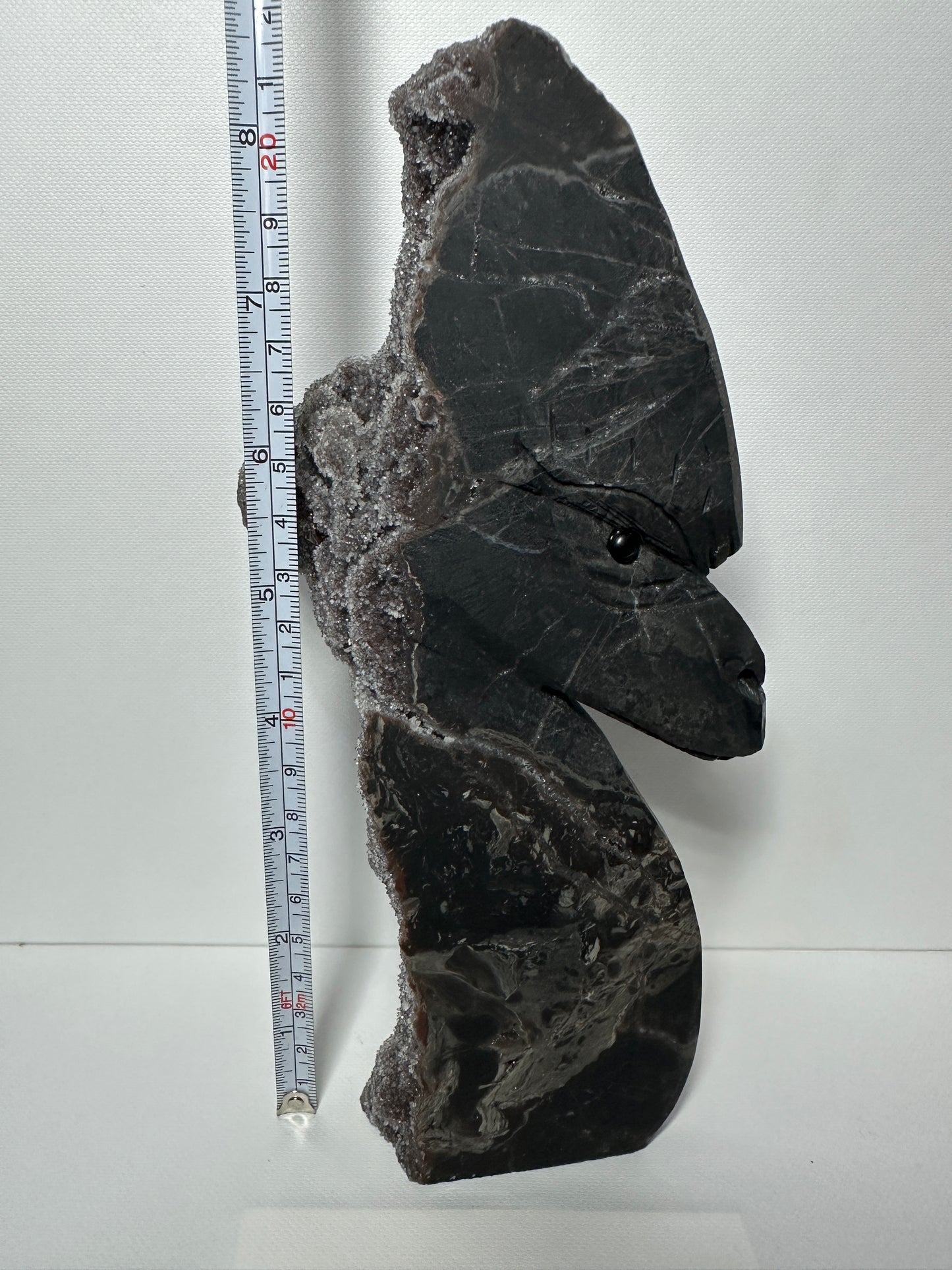 Sphalerite with Garnet Large Carving
