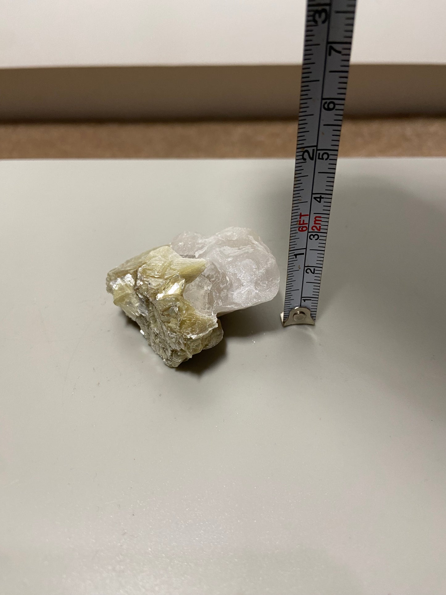 Yellow Mica with Quartz