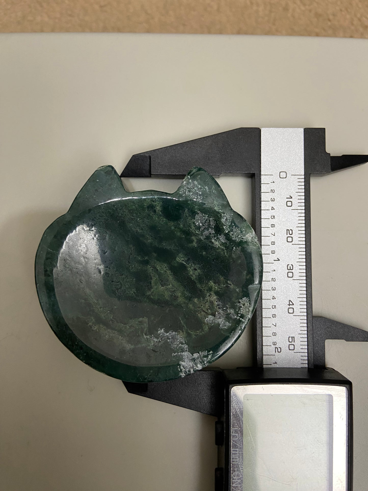 Moss Agate small Cat Bowl