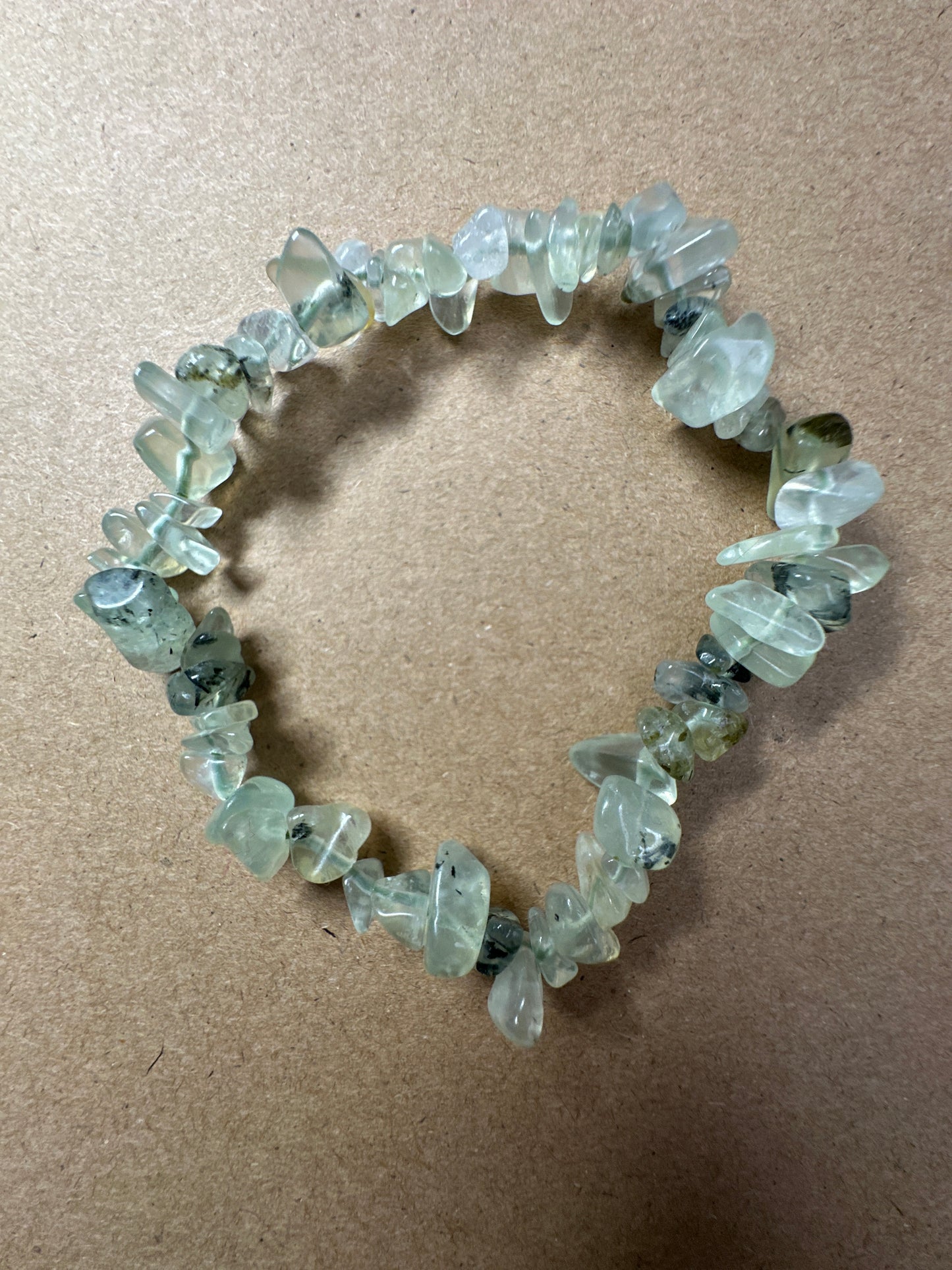 Prehnite Chip Bracelet