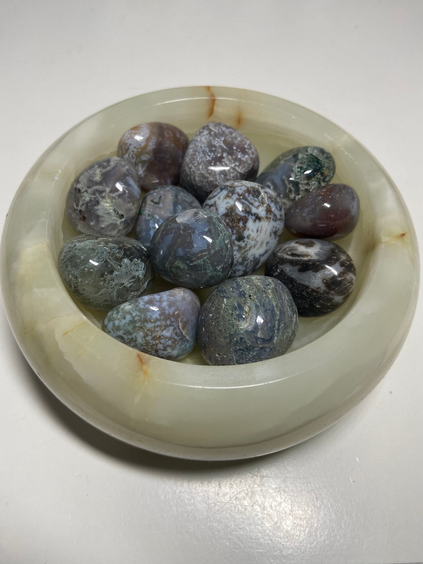 Moss Agate Tumbles