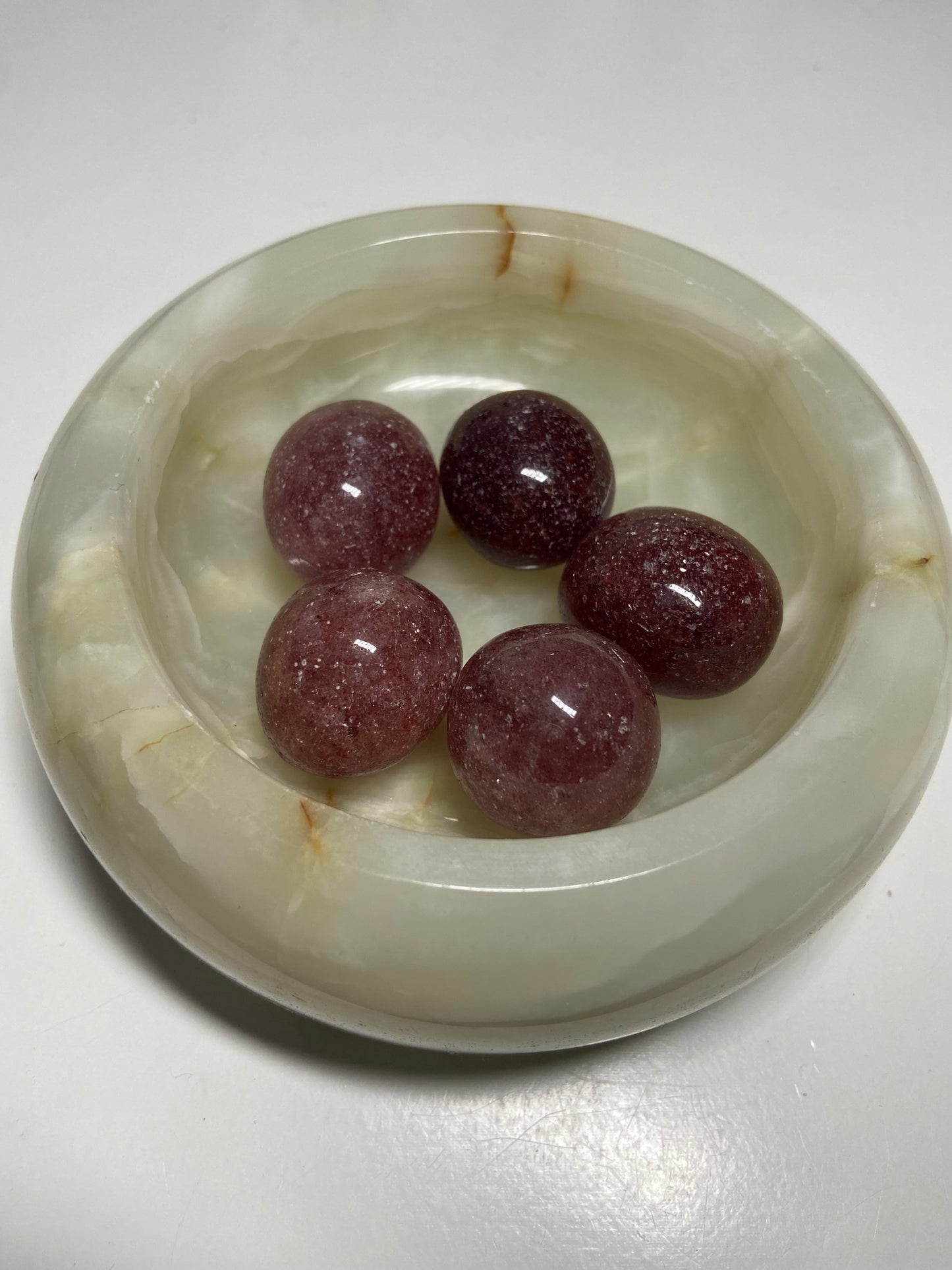 Strawberry Quartz Tumbles