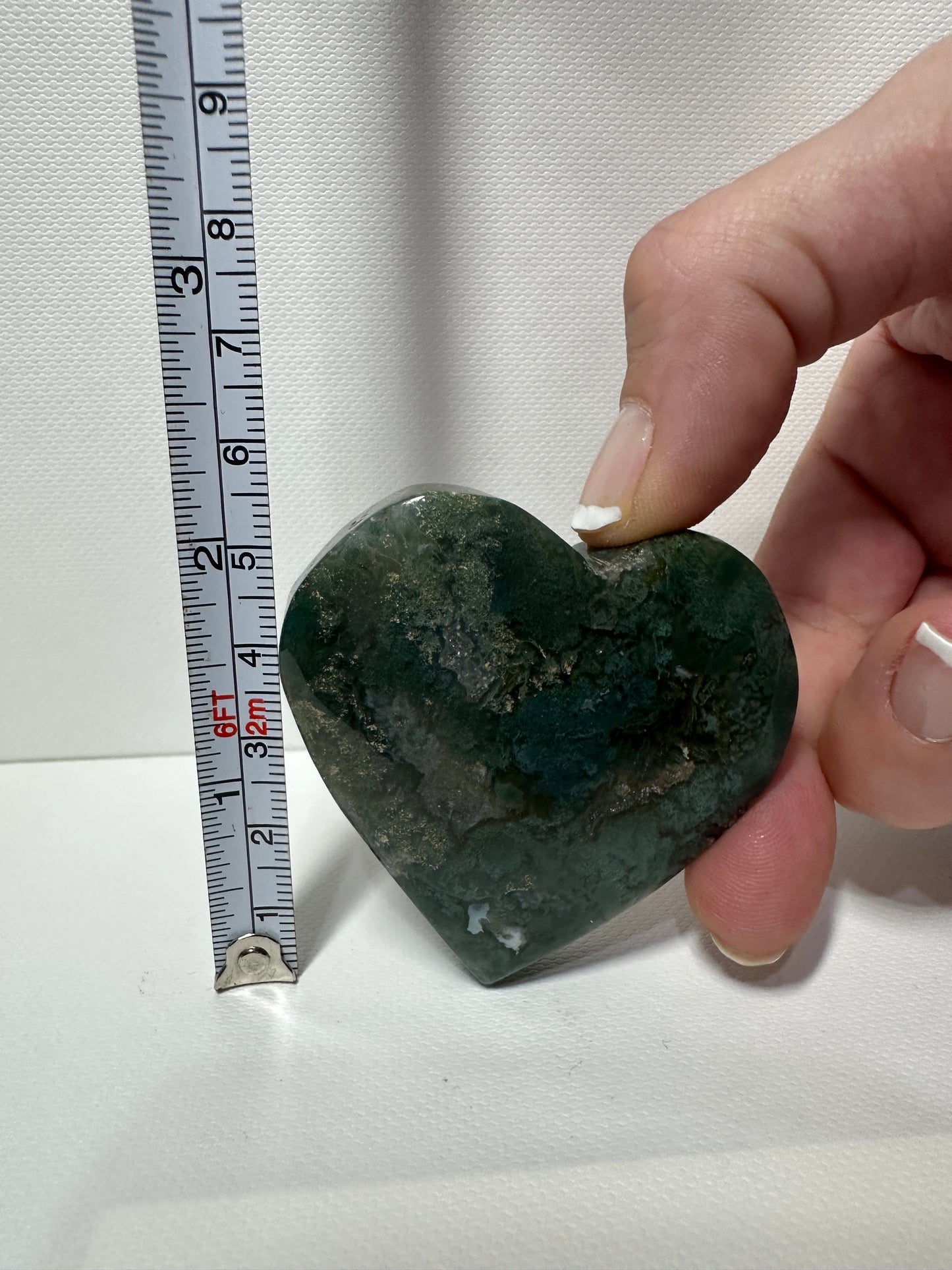 Moss Agate Heart