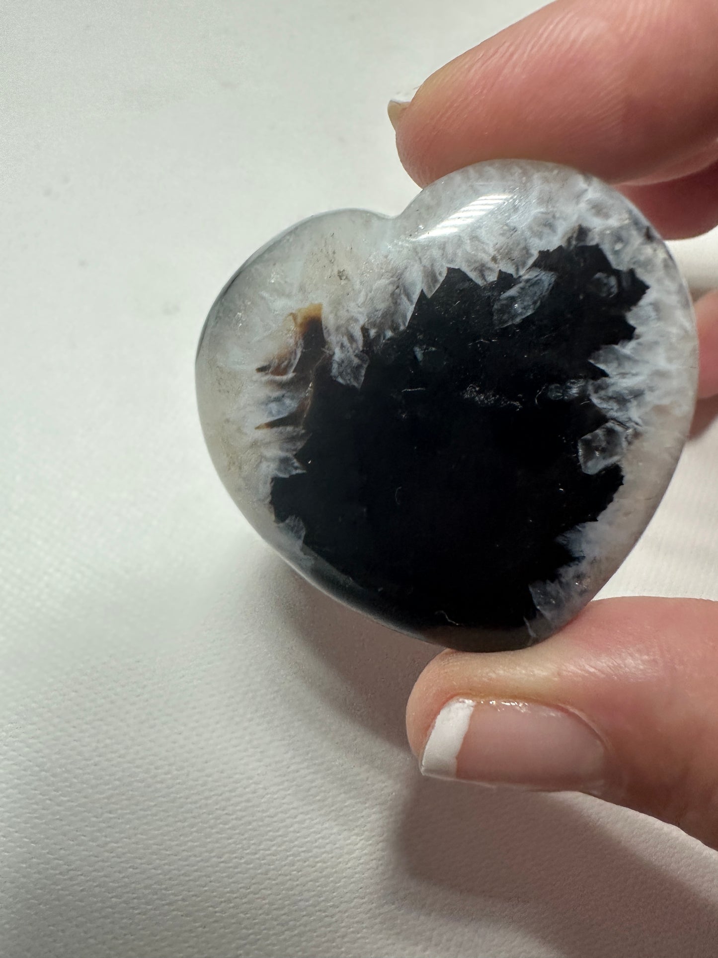 Black Agate Heart 7